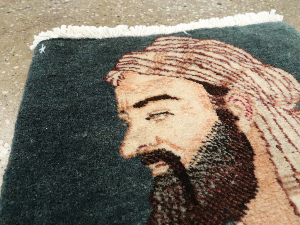 Vintage Persian Tabriz Pictorial Rug, No.27549 - Galerie Shabab