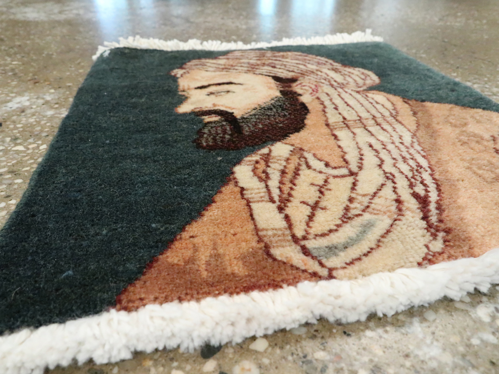 Vintage Persian Tabriz Pictorial Rug, No.27549 - Galerie Shabab