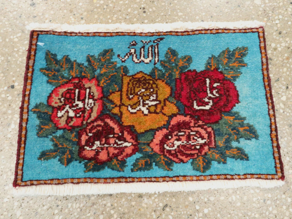 Vintage Persian Tabriz Throw Rug (Pair: 1 of 2), No.27550 - Galerie Shabab