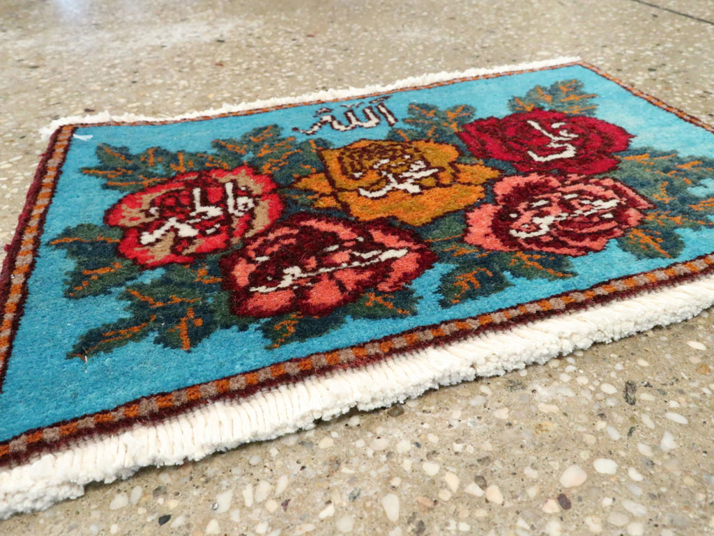 Vintage Persian Tabriz Throw Rug (Pair: 1 of 2), No.27550 - Galerie Shabab