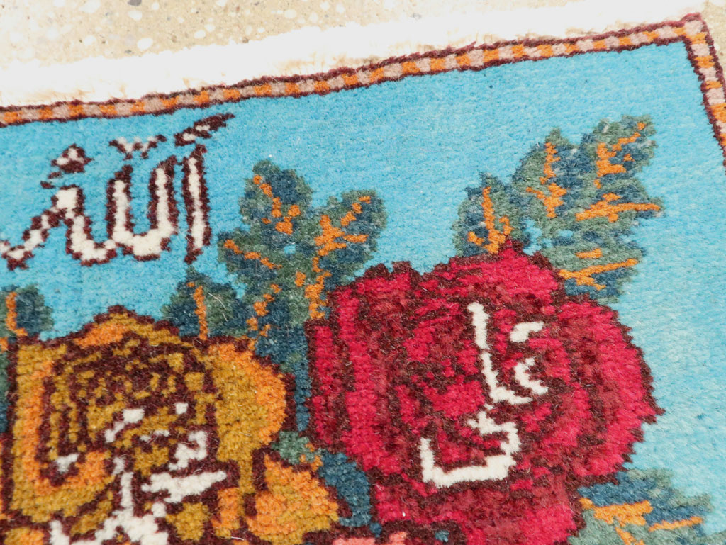 Vintage Persian Tabriz Throw Rug (Pair: 1 of 2), No.27550 - Galerie Shabab