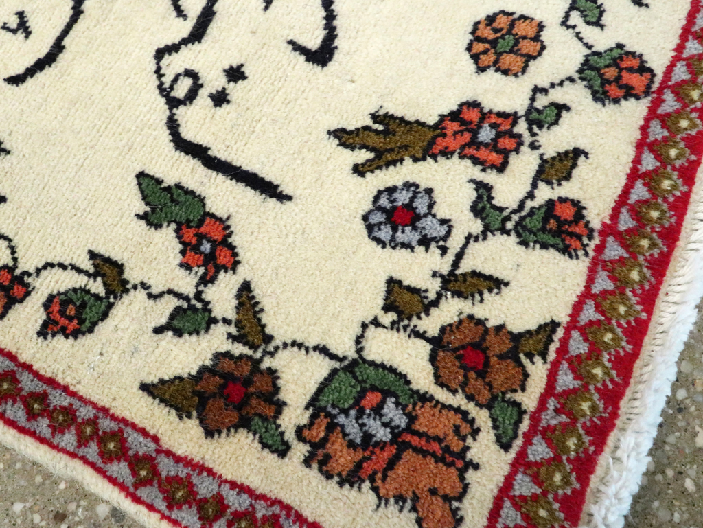 Vintage Persian Tabriz Pictorial Rug, No.27552 - Galerie Shabab