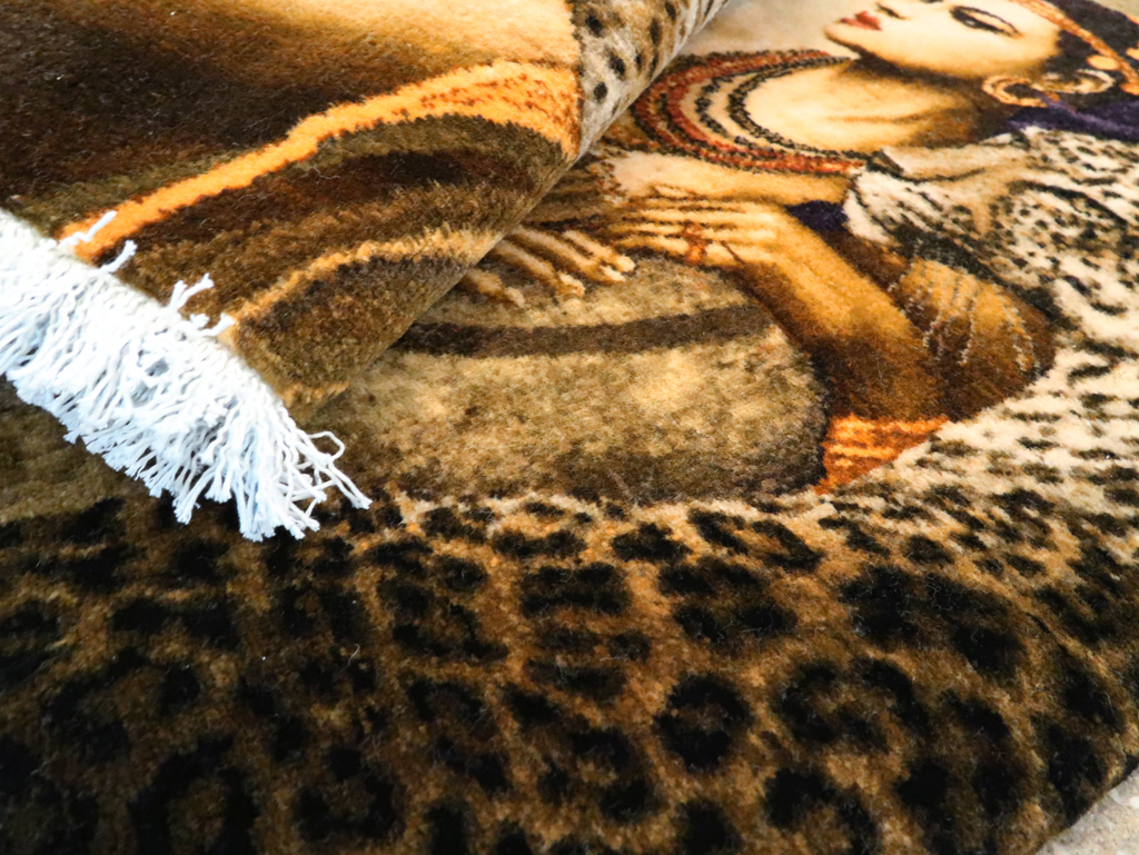 Persian Pictorial Tabriz Rug, No.27555 - Galerie Shabab