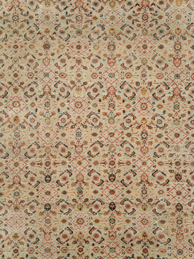 Antique Persian Mahal Large Carpet, No.27563 - Galerie Shabab