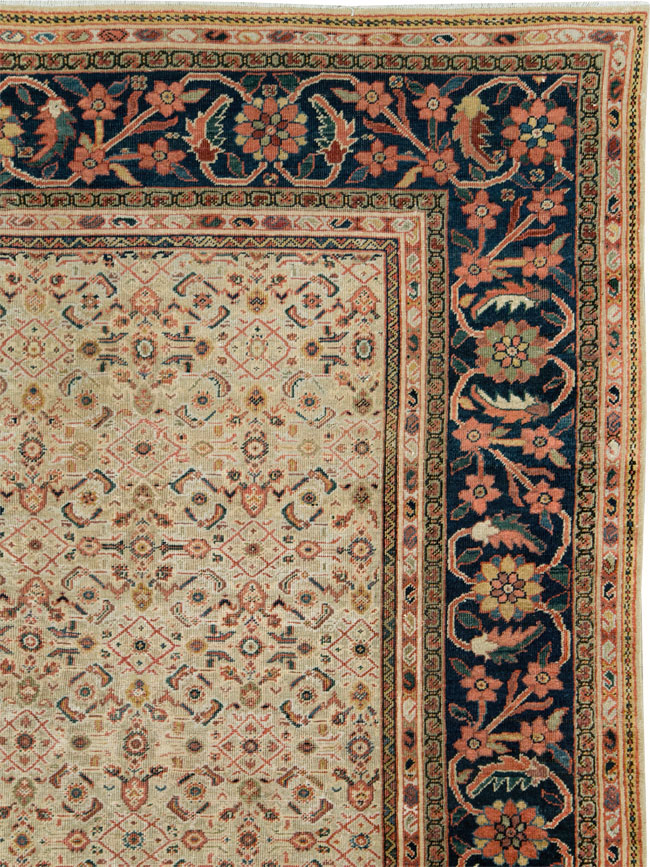 Antique Persian Mahal Large Carpet, No.27563 - Galerie Shabab