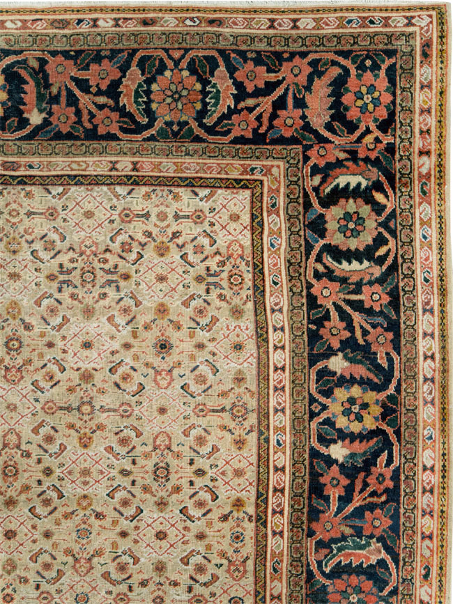 Antique Persian Mahal Large Carpet, No.27563 - Galerie Shabab