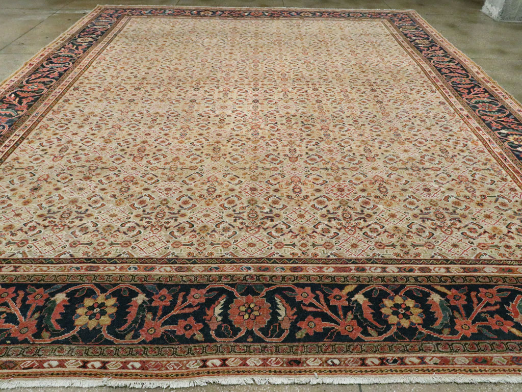 Antique Persian Mahal Large Carpet, No.27563 - Galerie Shabab