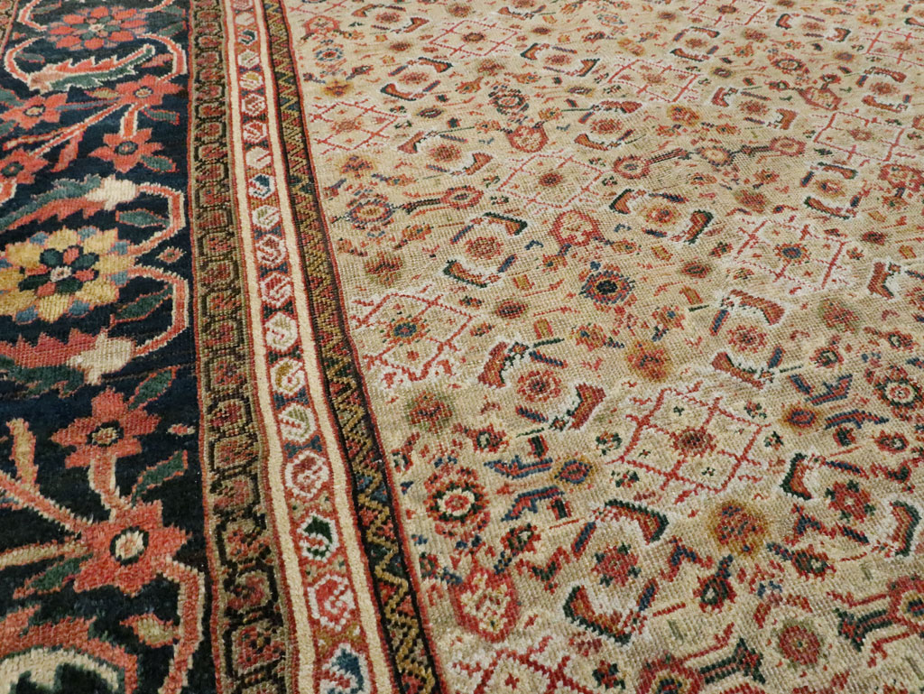 Antique Persian Mahal Large Carpet, No.27563 - Galerie Shabab