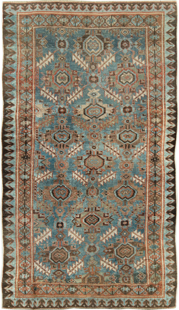 Antique Persian Bidjar Accent Rug, No.27564 - Galerie Shabab