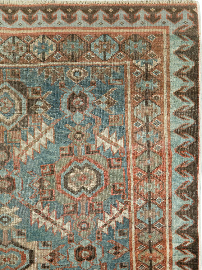 Antique Persian Bidjar Accent Rug, No.27564 - Galerie Shabab