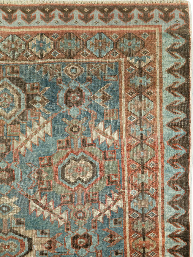 Antique Persian Bidjar Accent Rug, No.27564 - Galerie Shabab