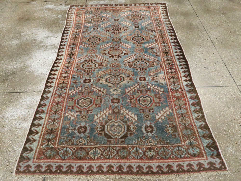 Antique Persian Bidjar Accent Rug, No.27564 - Galerie Shabab