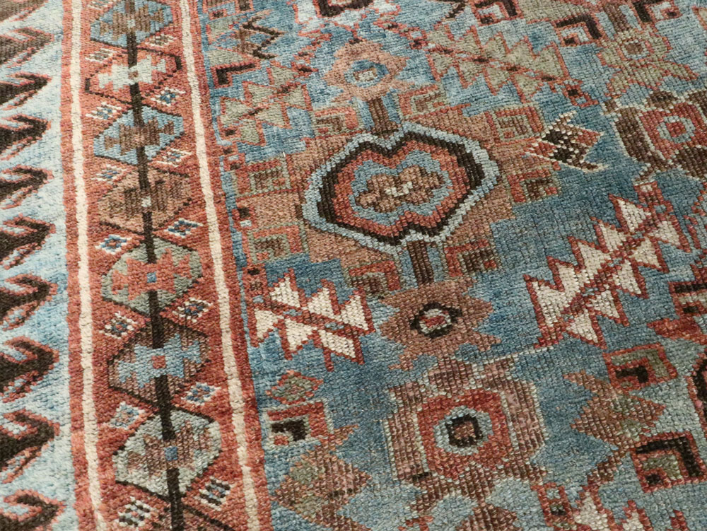 Antique Persian Bidjar Accent Rug, No.27564 - Galerie Shabab