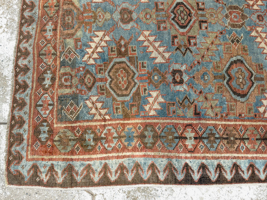 Antique Persian Bidjar Accent Rug, No.27564 - Galerie Shabab