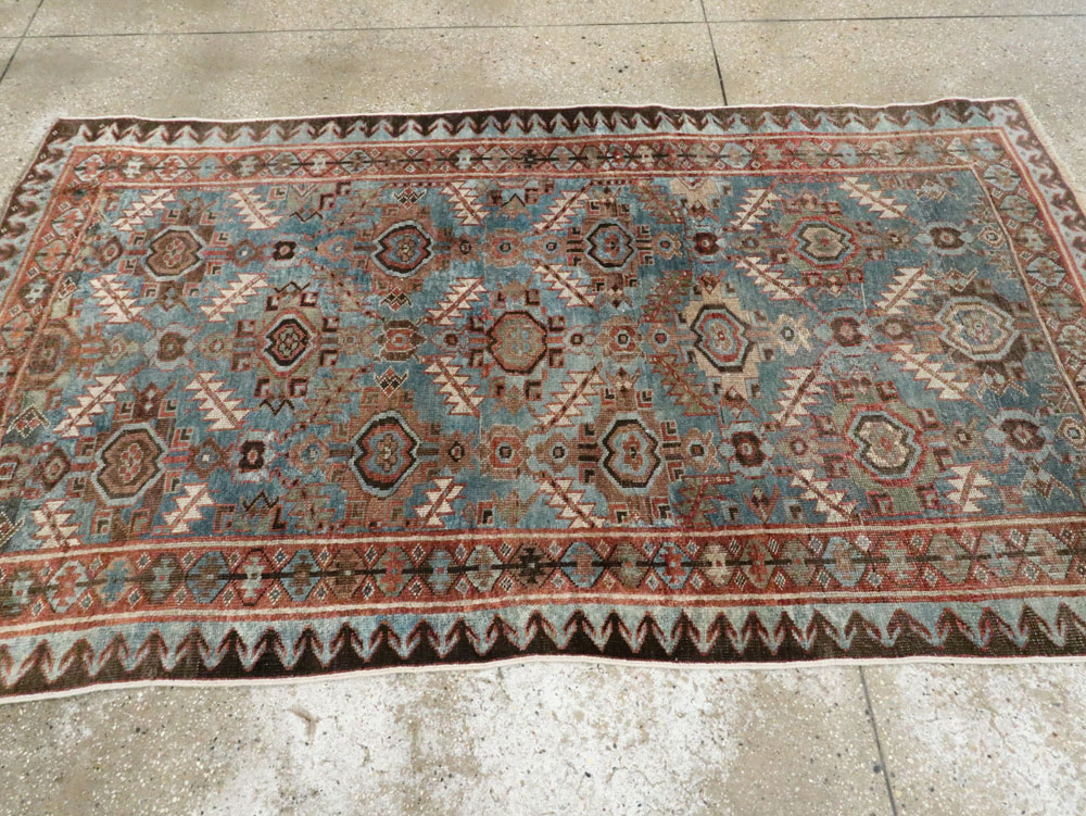 Antique Persian Bidjar Accent Rug, No.27564 - Galerie Shabab