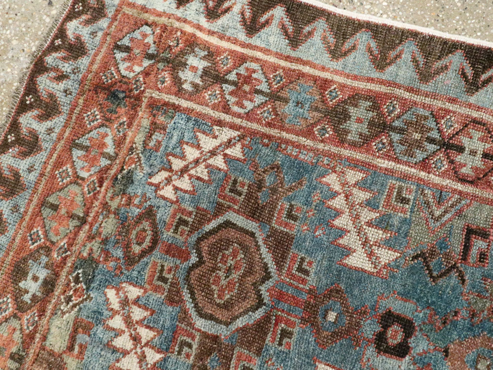 Antique Persian Bidjar Accent Rug, No.27564 - Galerie Shabab