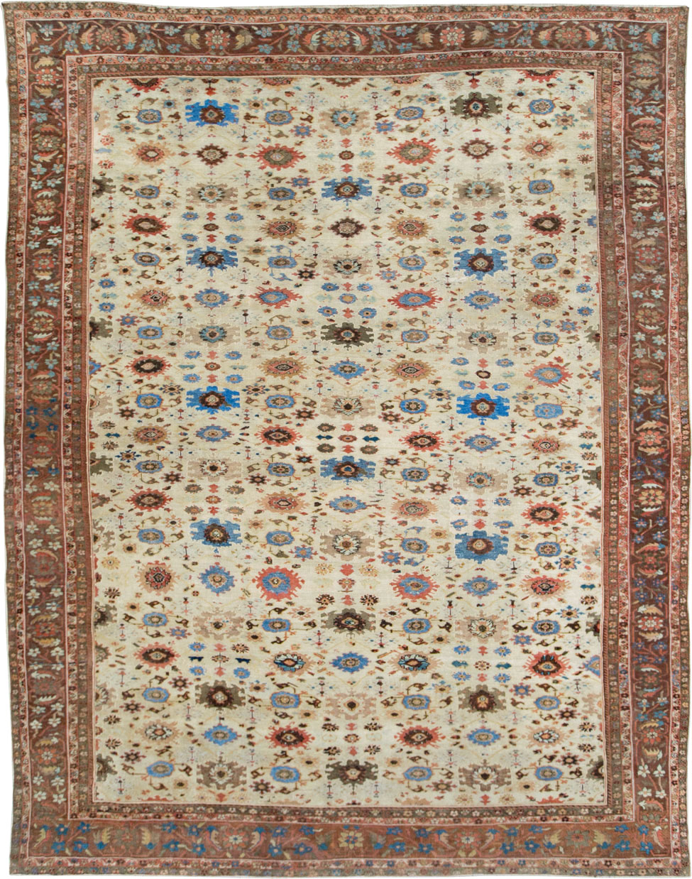 Antique Persian Mahal Large Carpet, No.27567 - Galerie Shabab