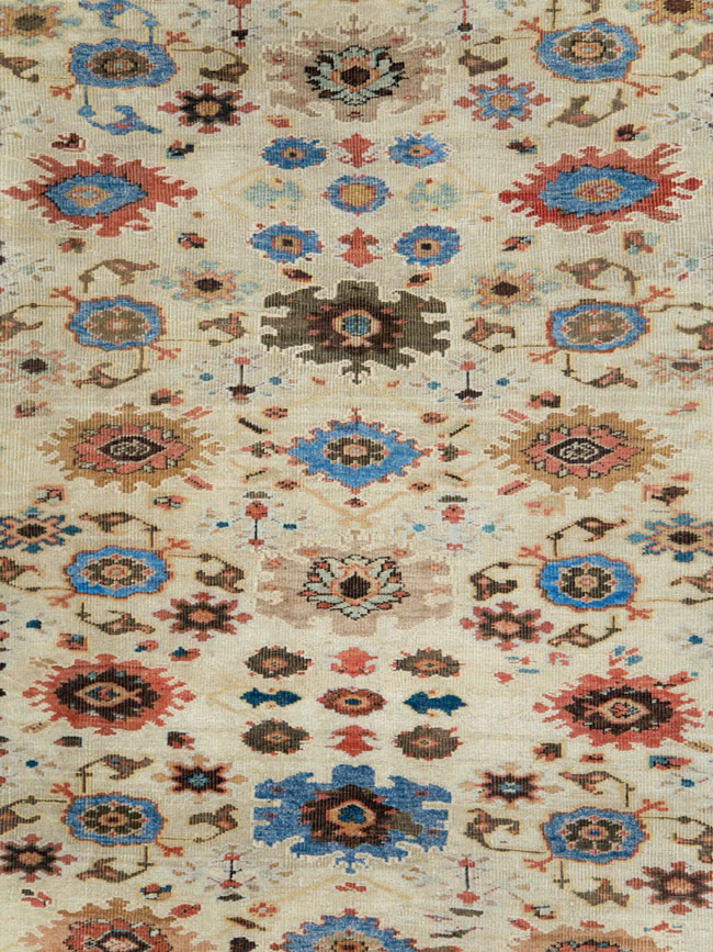 Antique Persian Mahal Large Carpet, No.27567 - Galerie Shabab