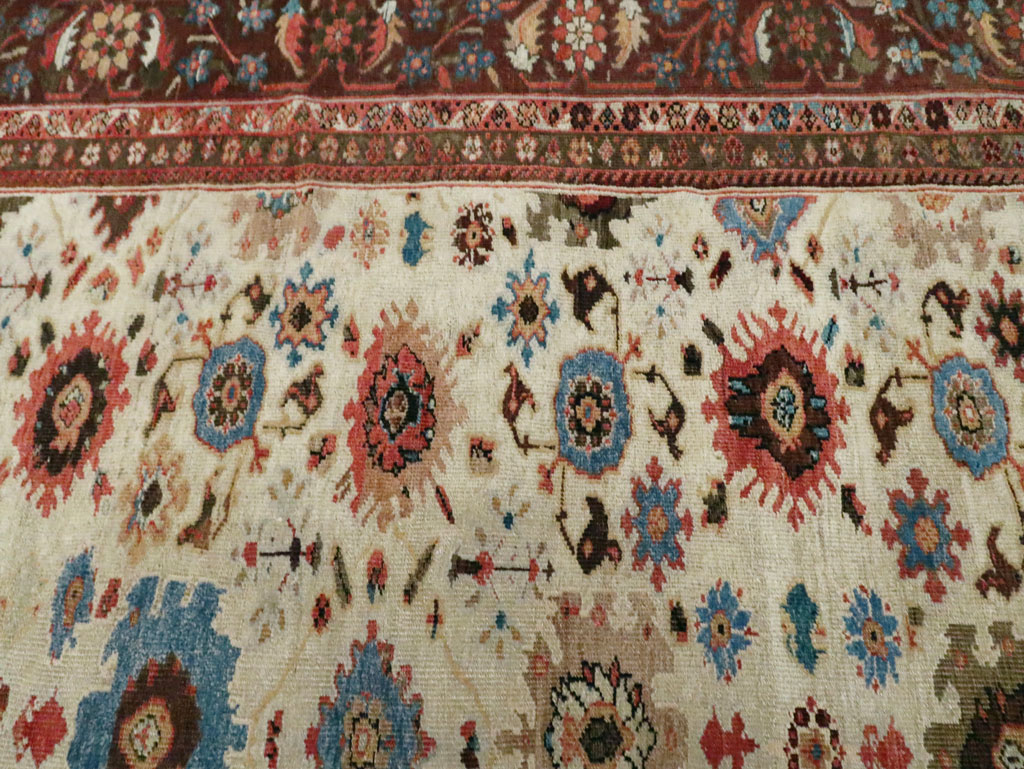 Antique Persian Mahal Large Carpet, No.27567 - Galerie Shabab