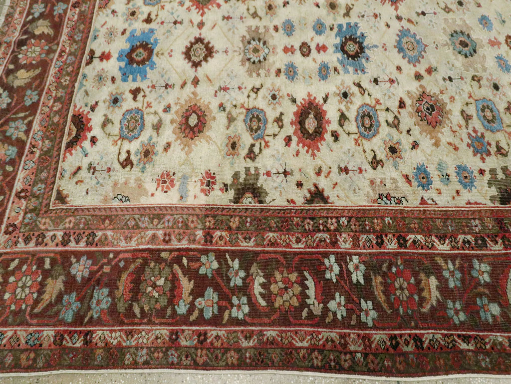 Antique Persian Mahal Large Carpet, No.27567 - Galerie Shabab