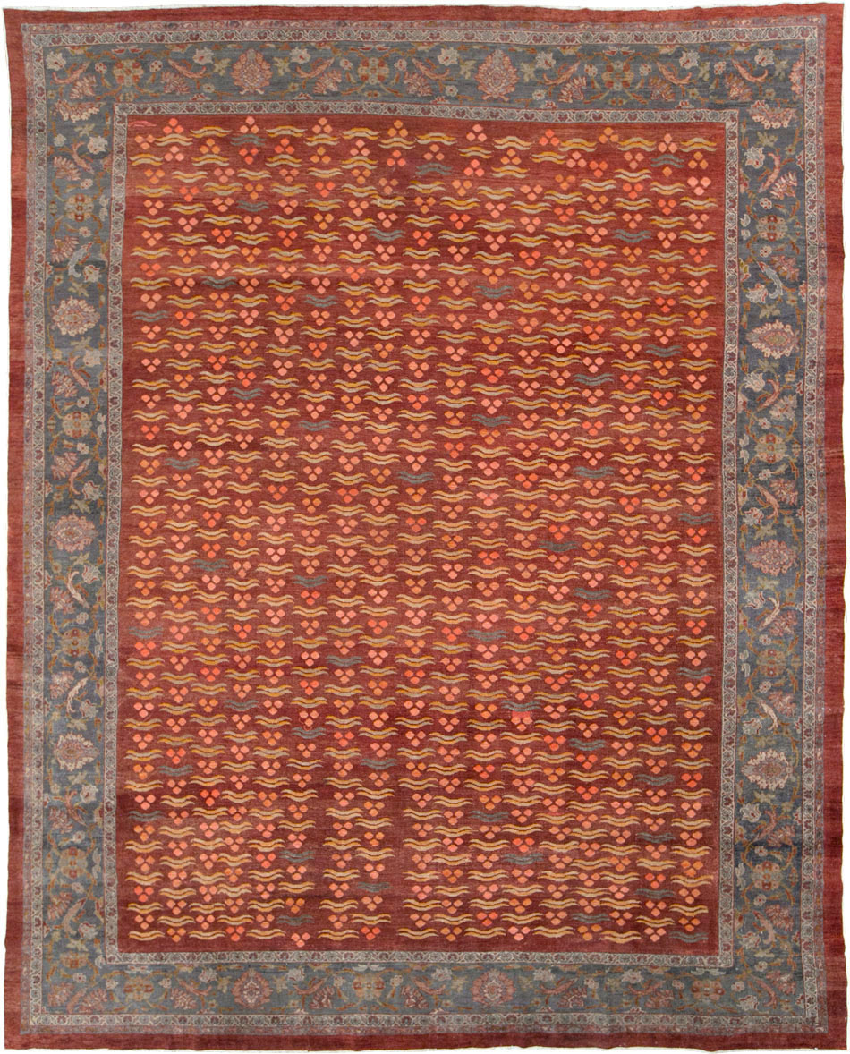 Antique Persian Mahal Room Size Carpet, No.27572 - Galerie Shabab