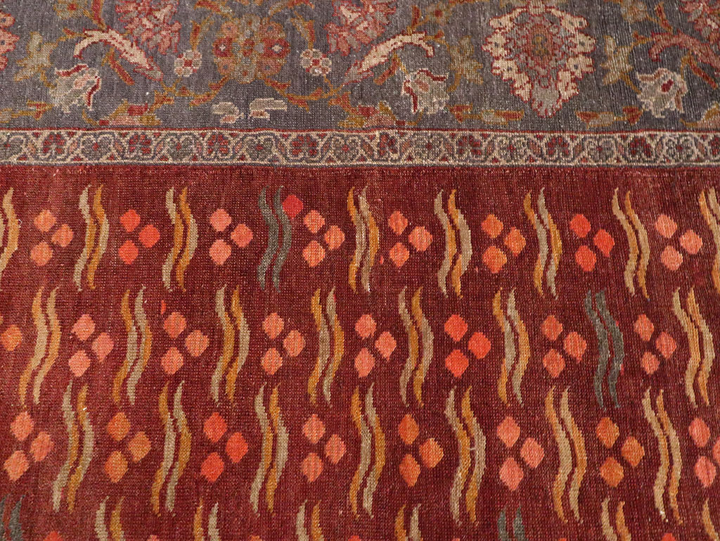 Antique Persian Mahal Room Size Carpet, No.27572 - Galerie Shabab