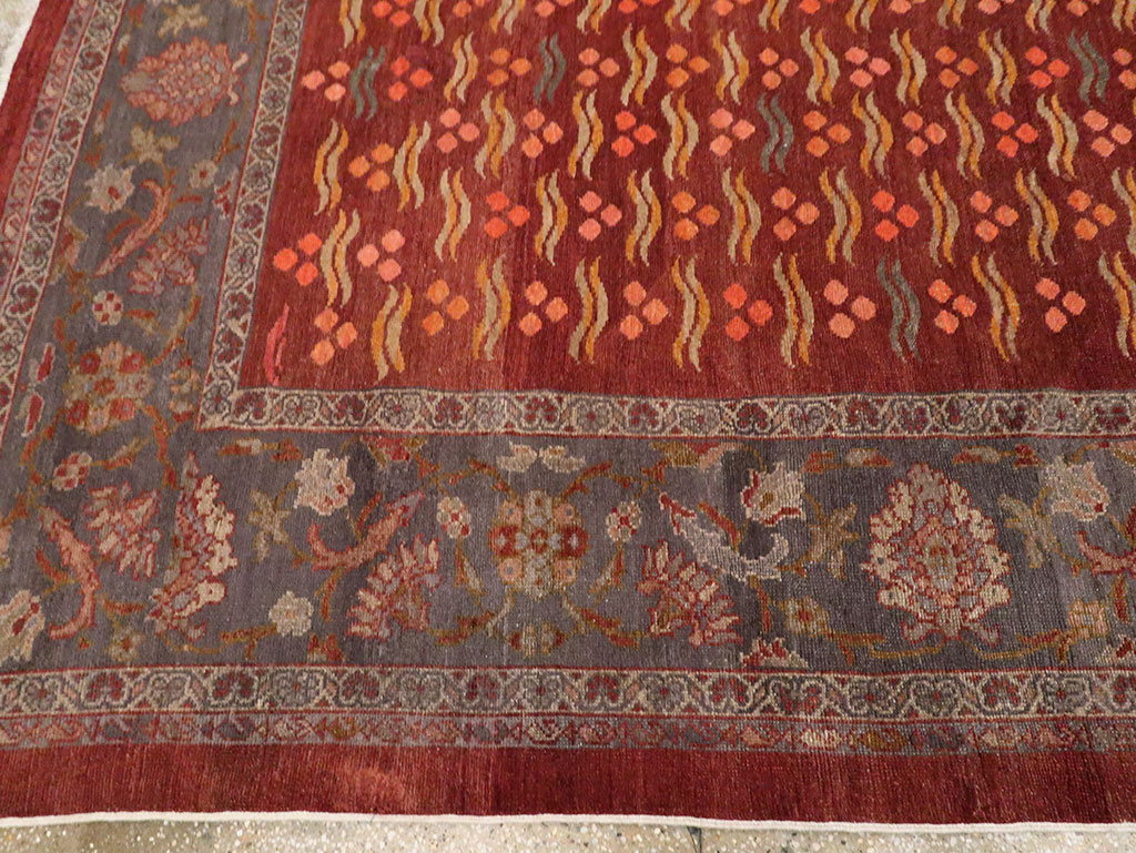 Antique Persian Mahal Room Size Carpet, No.27572 - Galerie Shabab