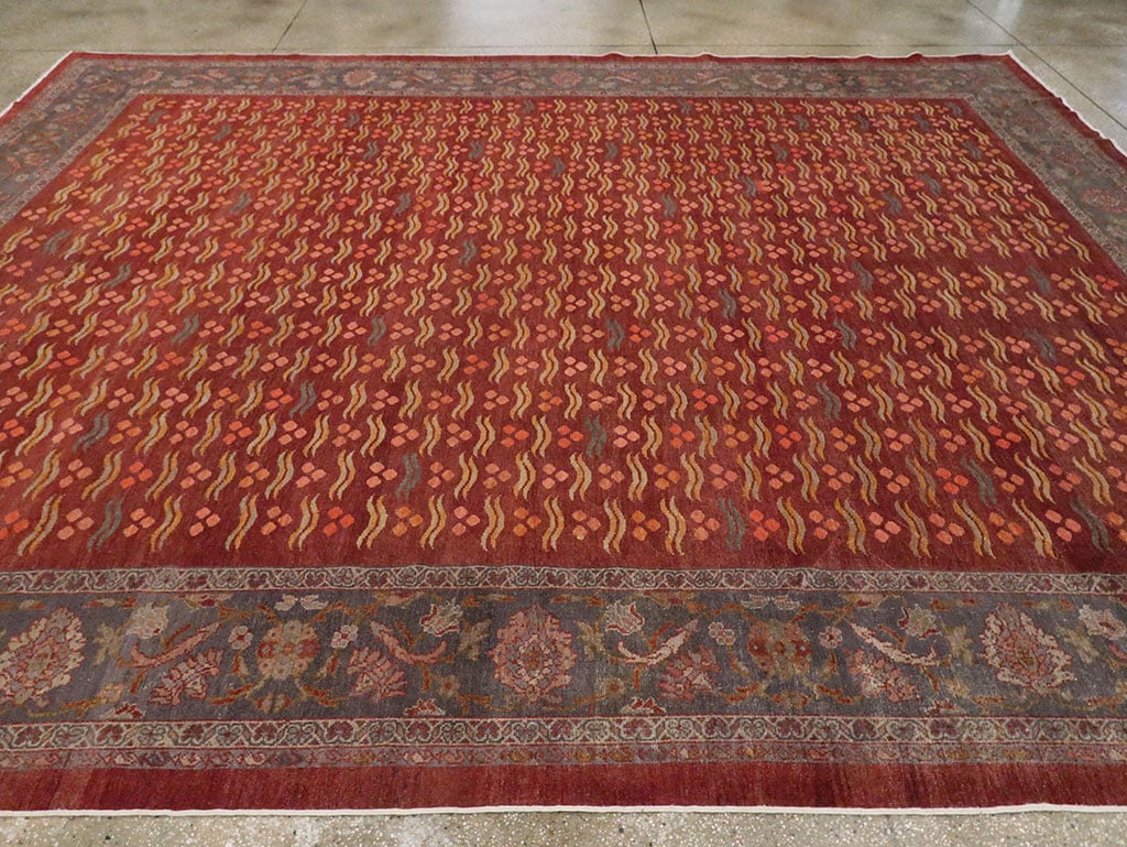 Antique Persian Mahal Room Size Carpet, No.27572 - Galerie Shabab