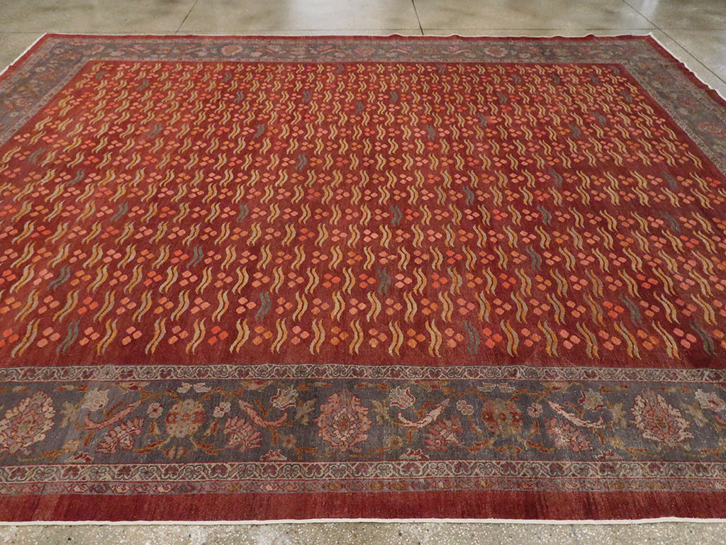 Antique Persian Mahal Room Size Carpet, No.27572 - Galerie Shabab