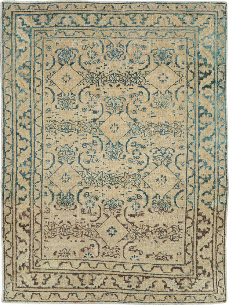Antique Persian Khorassan Throw Rug, No.27575 - Galerie Shabab