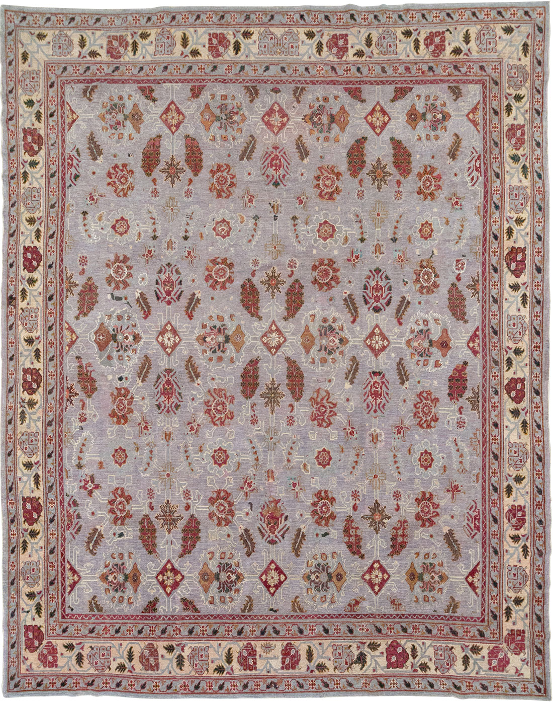 Antique Indian Lahore Large Room Size Carpet, No.27579 - Galerie Shabab