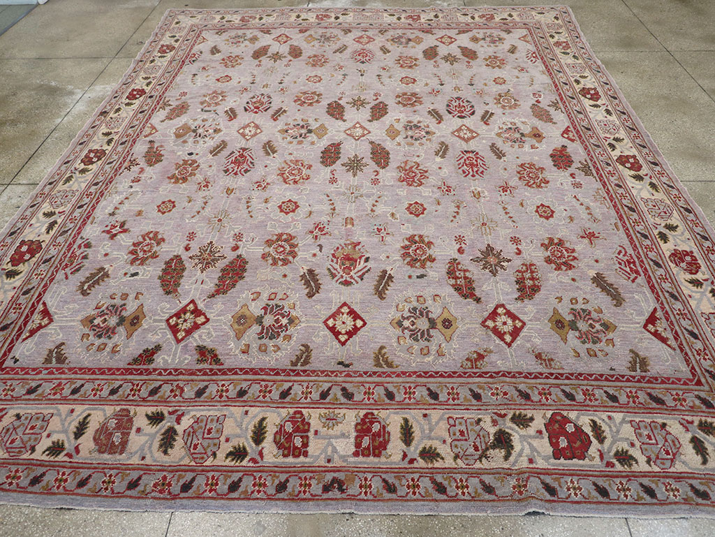Antique Indian Lahore Large Room Size Carpet, No.27579 - Galerie Shabab