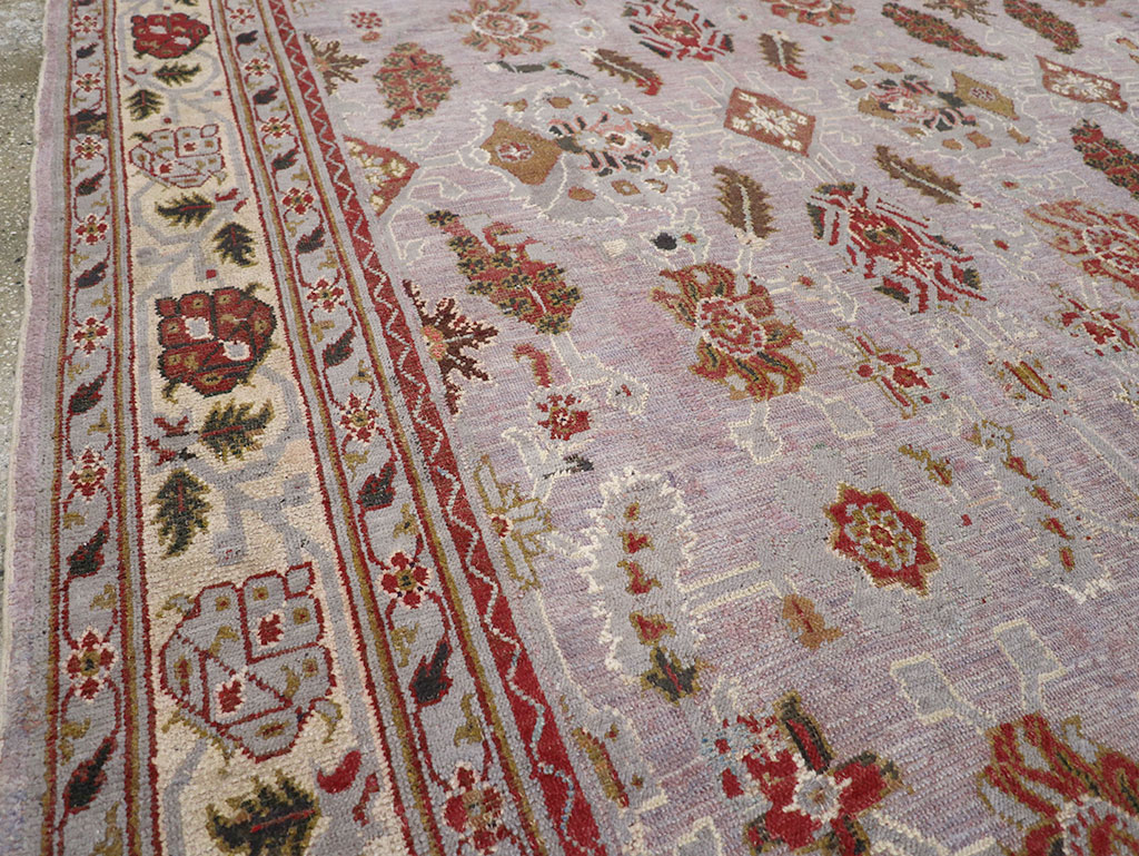 Antique Indian Lahore Large Room Size Carpet, No.27579 - Galerie Shabab