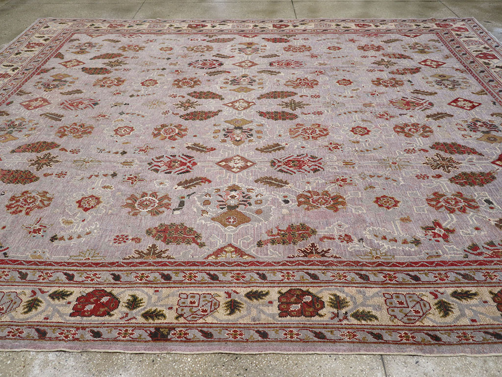 Antique Indian Lahore Large Room Size Carpet, No.27579 - Galerie Shabab