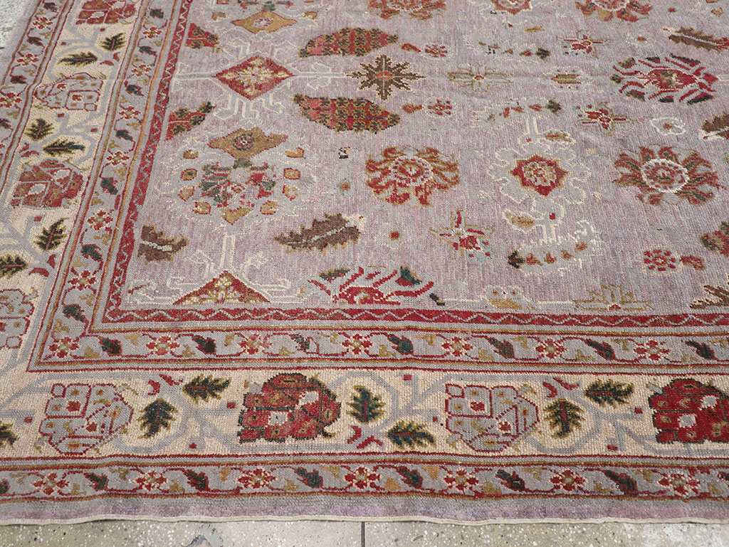 Antique Indian Lahore Large Room Size Carpet, No.27579 - Galerie Shabab