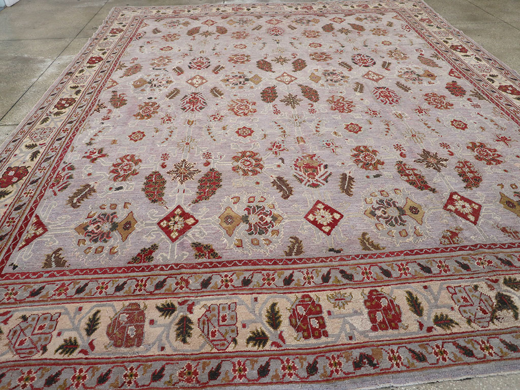 Antique Indian Lahore Large Room Size Carpet, No.27579 - Galerie Shabab