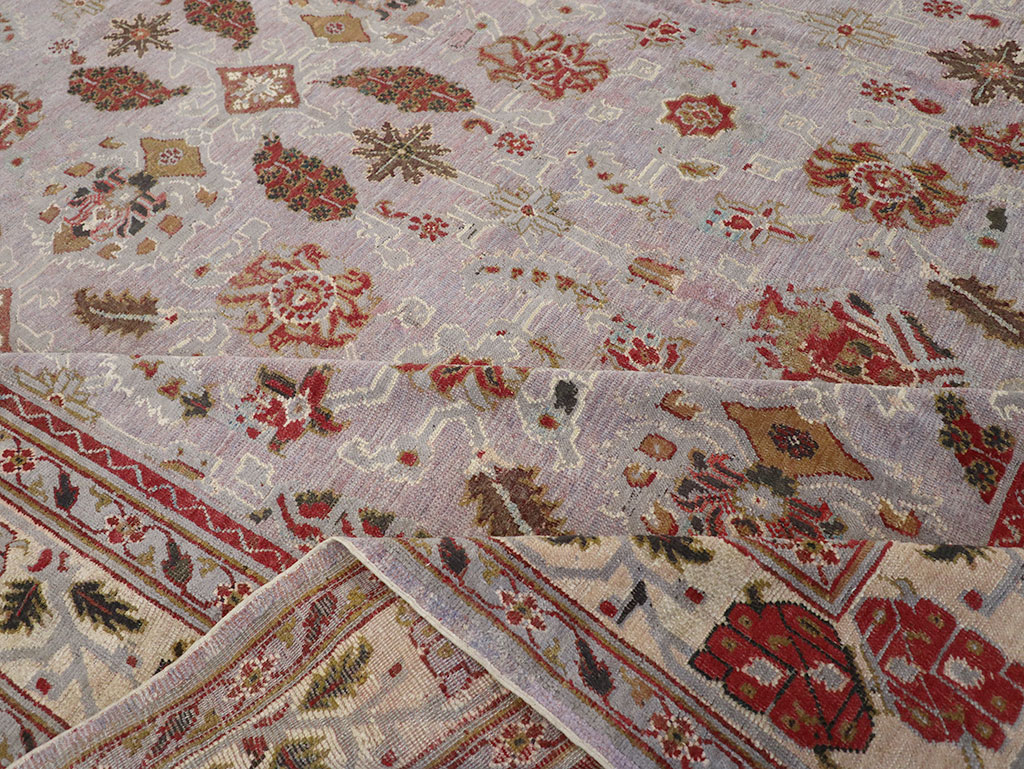 Antique Indian Lahore Large Room Size Carpet, No.27579 - Galerie Shabab