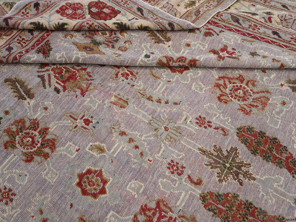 Antique Indian Lahore Large Room Size Carpet, No.27579 - Galerie Shabab