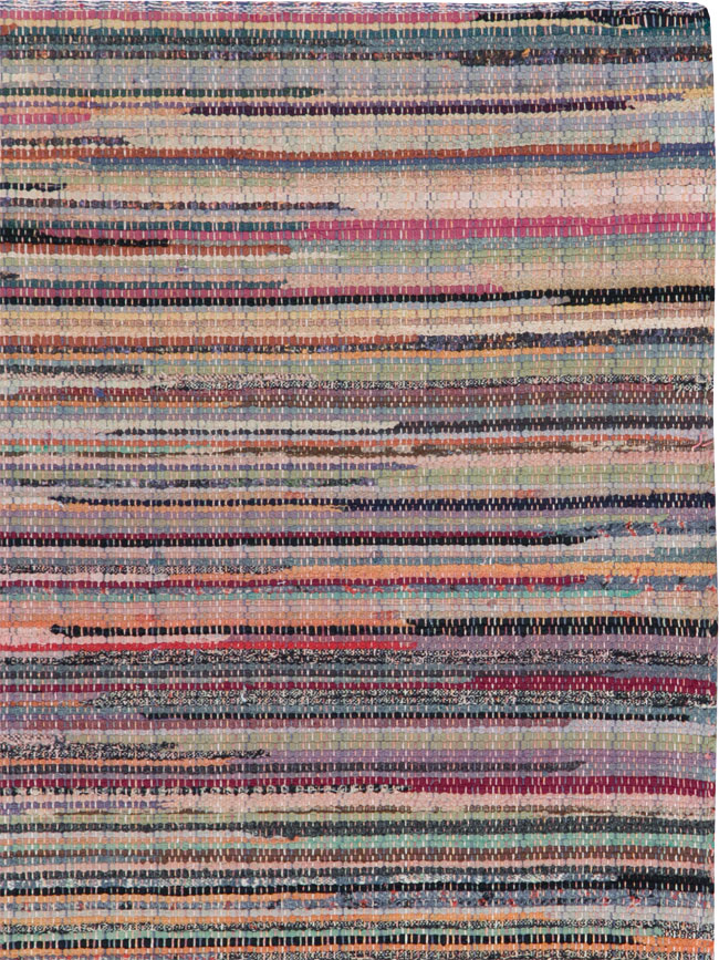 Small Vintage American Rag Rug (Pair: 1 of 2), No.27584 - Galerie Shabab
