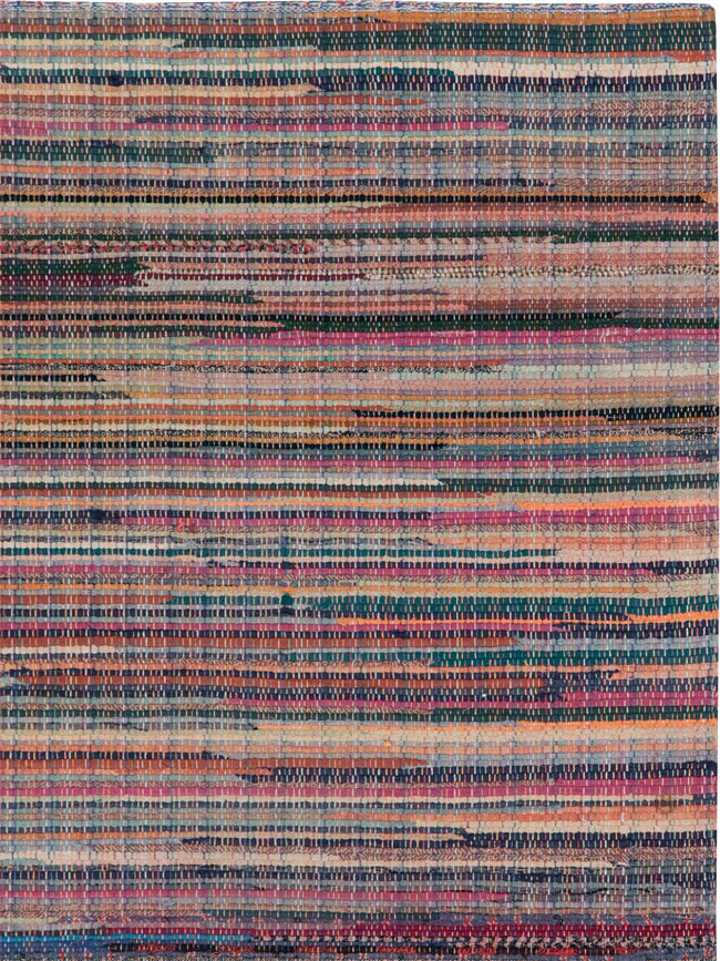 Small Vintage American Rag Rug (Pair: 2 of 2), No.27585 - Galerie Shabab