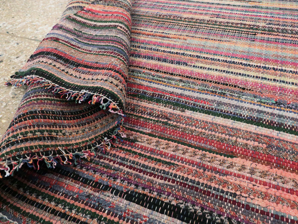 Small Vintage American Rag Rug (Pair: 2 of 2), No.27585 - Galerie Shabab