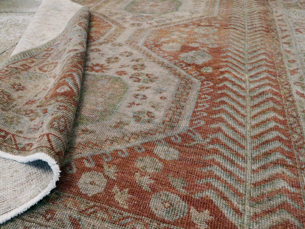 Vintage Persian Malayer Rug, No.27586 - Galerie Shabab