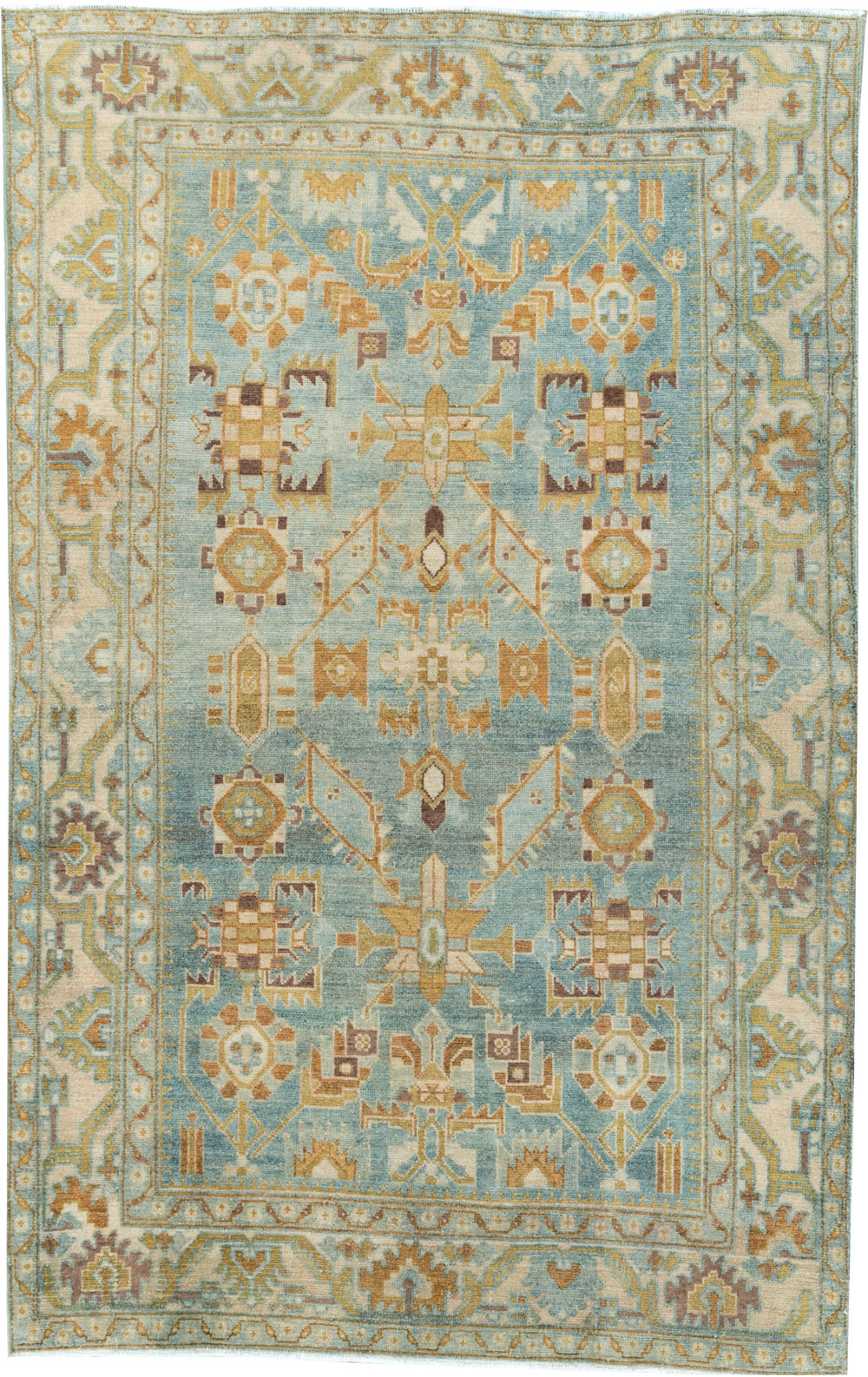 Vintage Persian Malayer Accent Rug, No.27587 - Galerie Shabab