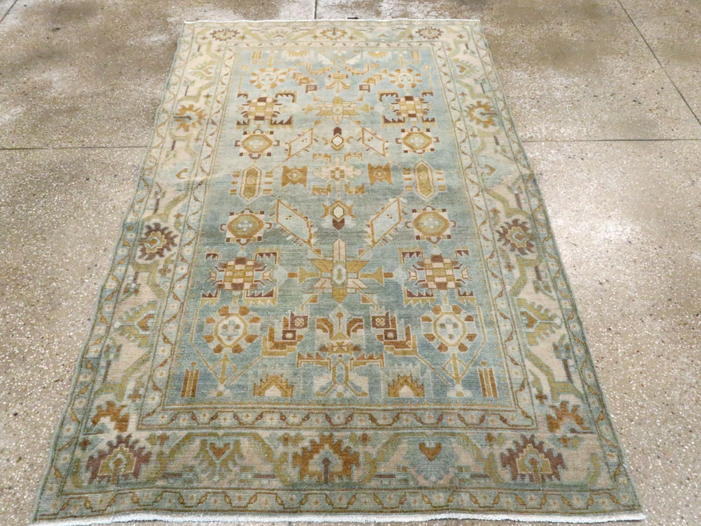 Vintage Persian Malayer Accent Rug, No.27587 - Galerie Shabab