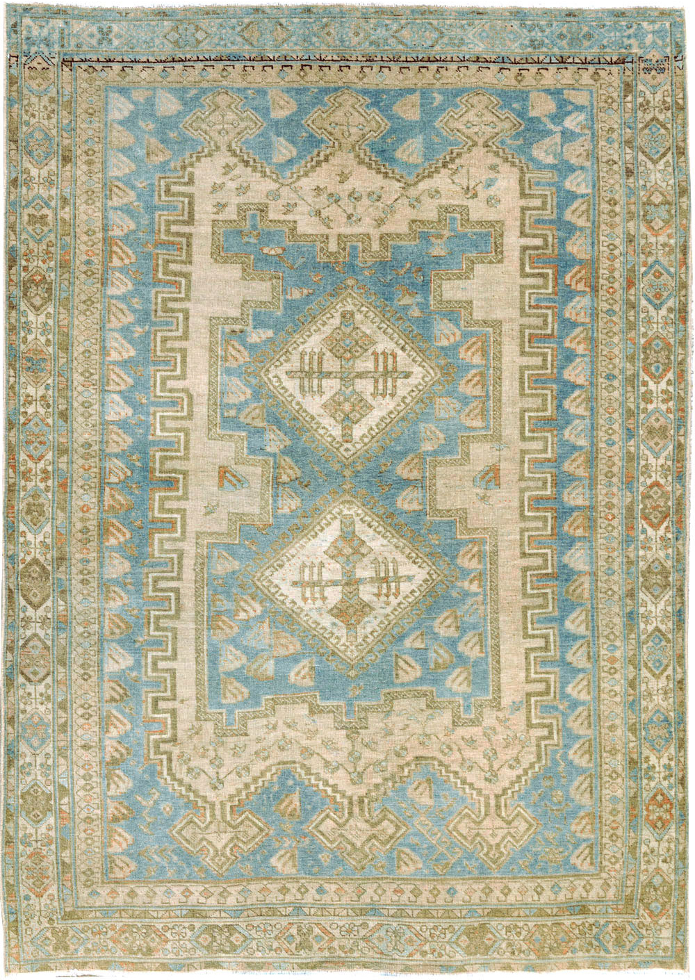 Vintage Persian Afshar Accent Rug, No.27588 - Galerie Shabab