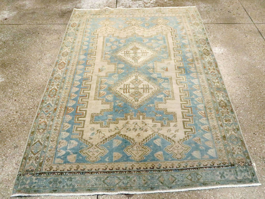 Vintage Persian Afshar Accent Rug, No.27588 - Galerie Shabab