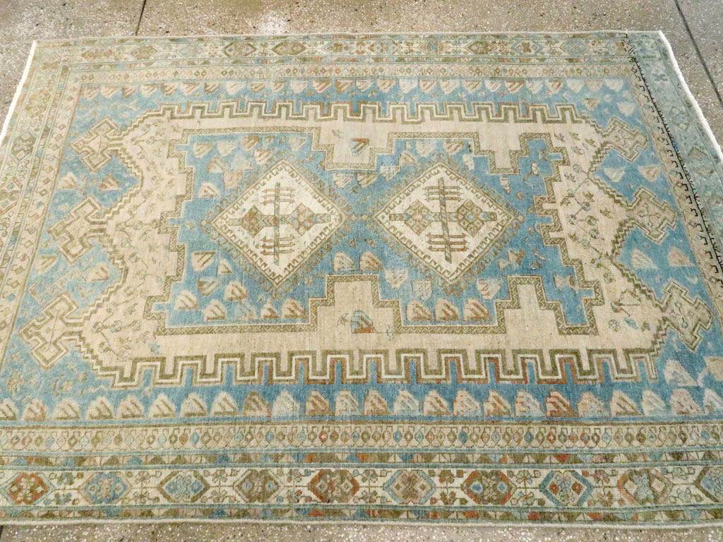 Vintage Persian Afshar Accent Rug, No.27588 - Galerie Shabab