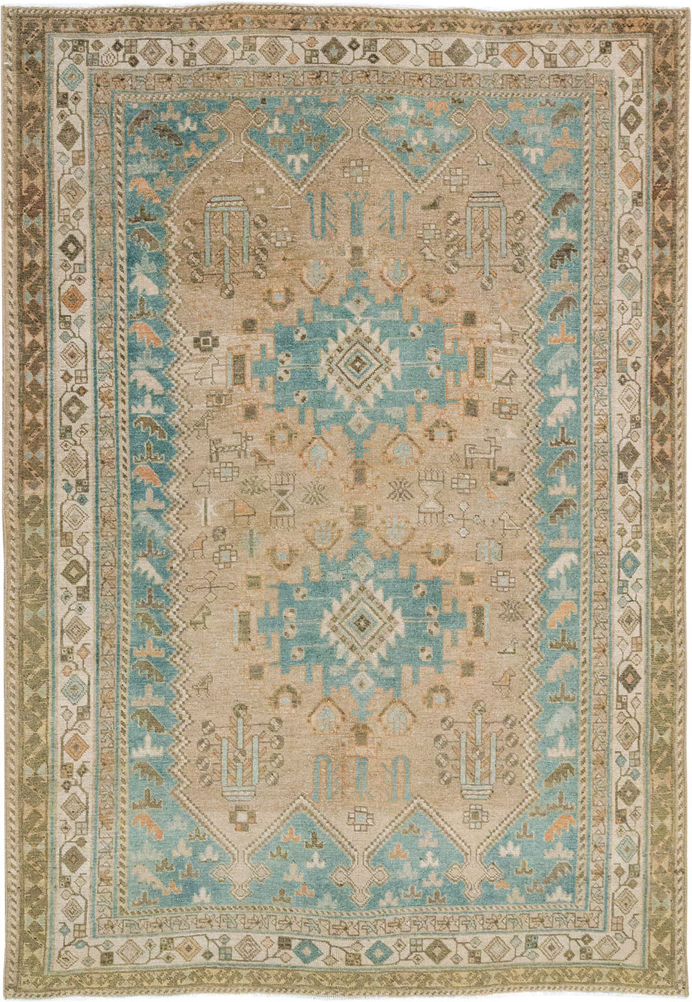 Vintage Persian Afshar Rug, No.27589 - Galerie Shabab