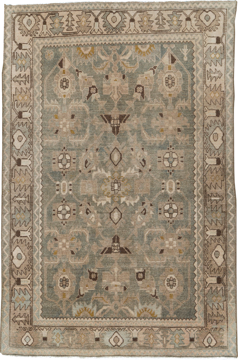 Vintage Persian Malayer Accent Rug, No.27591 - Galerie Shabab