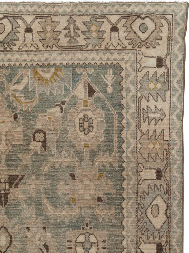 Vintage Persian Malayer Accent Rug, No.27591 - Galerie Shabab